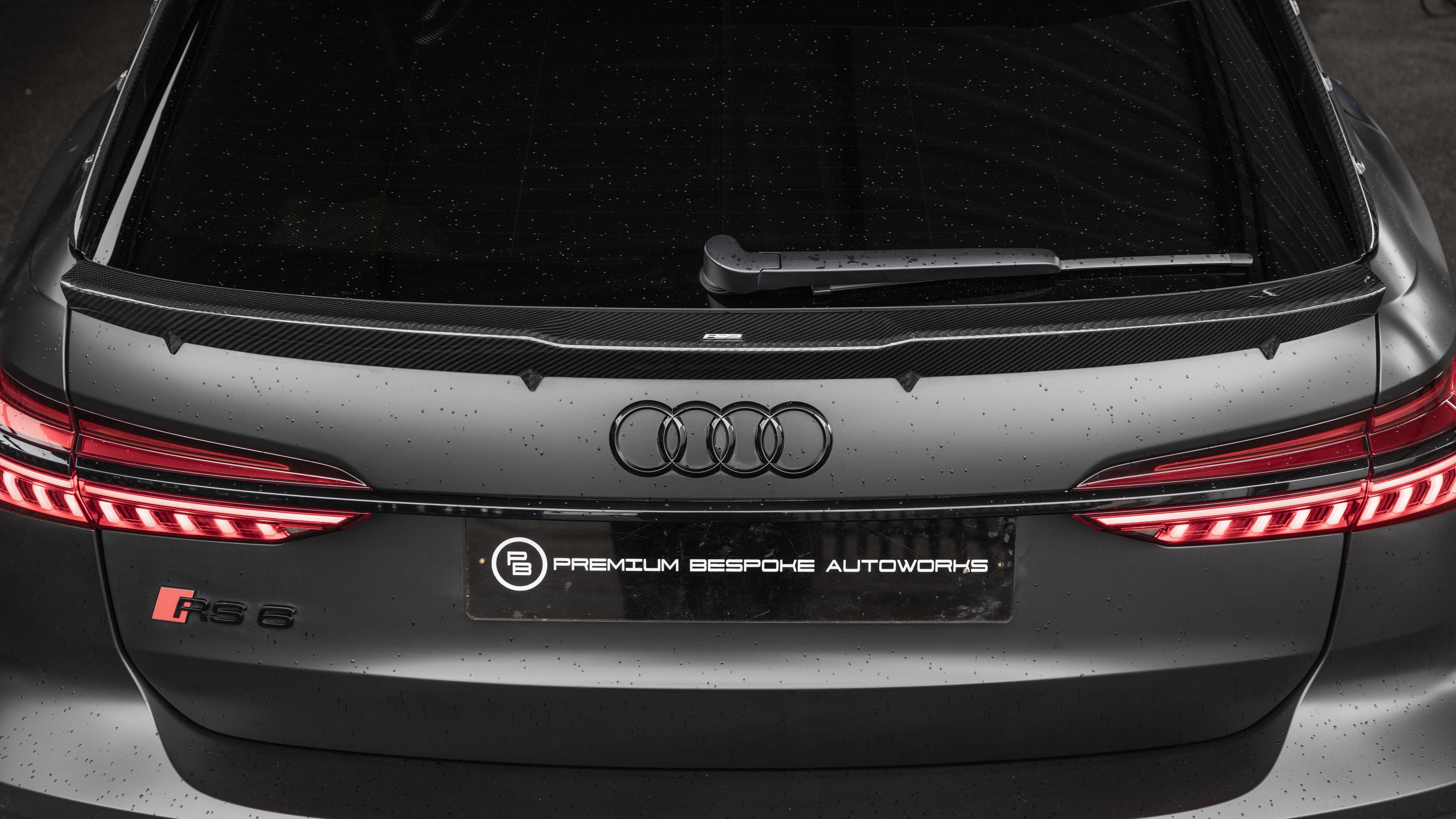 Audi RS6 C8 carbon fibre boot lid spoiler