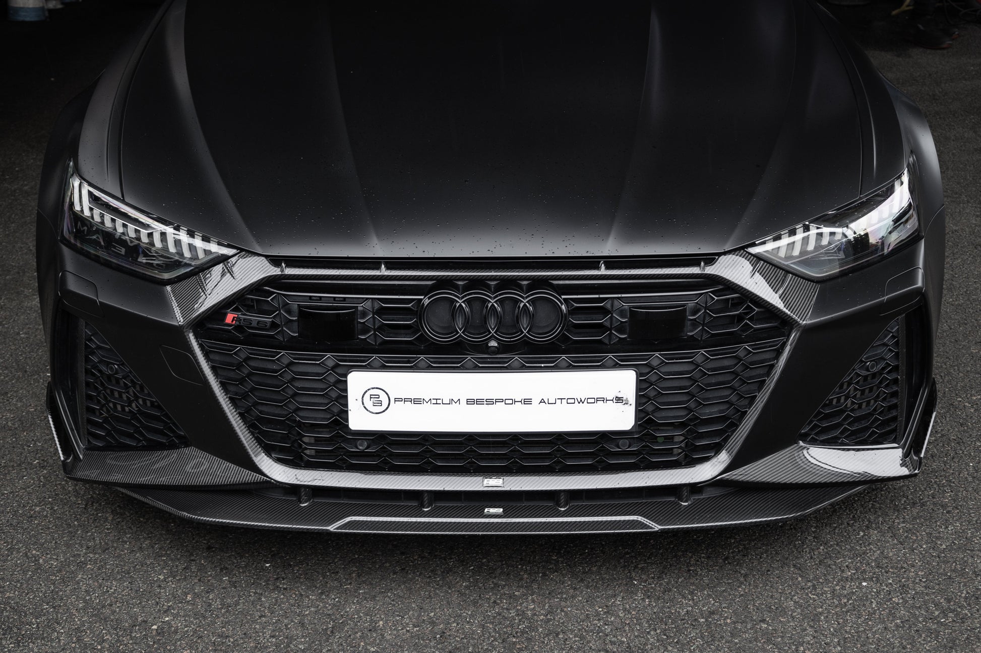 Audi rs6 c8 carbon fibre front splitter 2020