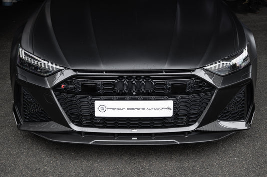 Audi rs6 c8 carbon fibre front splitter 2020