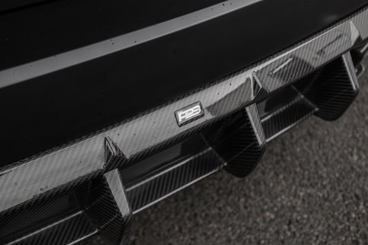 Carbon fibre rear diffuser for audi rs6 2020