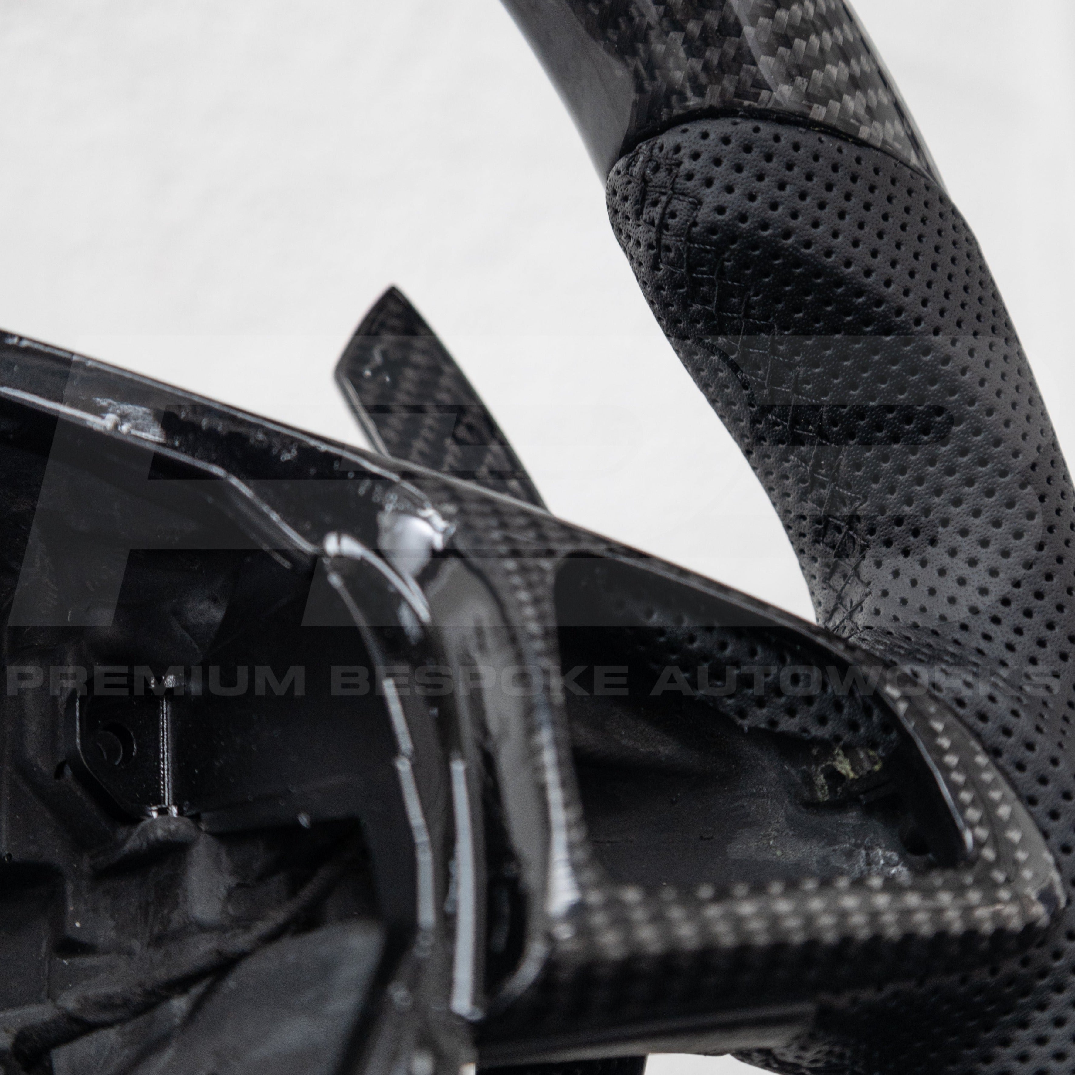 Mercedes Carbon Fibre Perforated Leather Steering Wheel